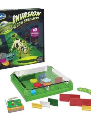 Invasion of the Cow Snatchers box and game pieces