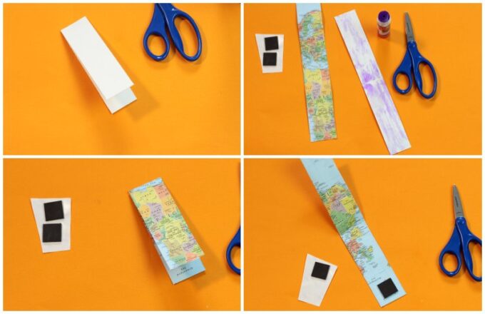 Step by stem instructions for making magnetic bookmarks