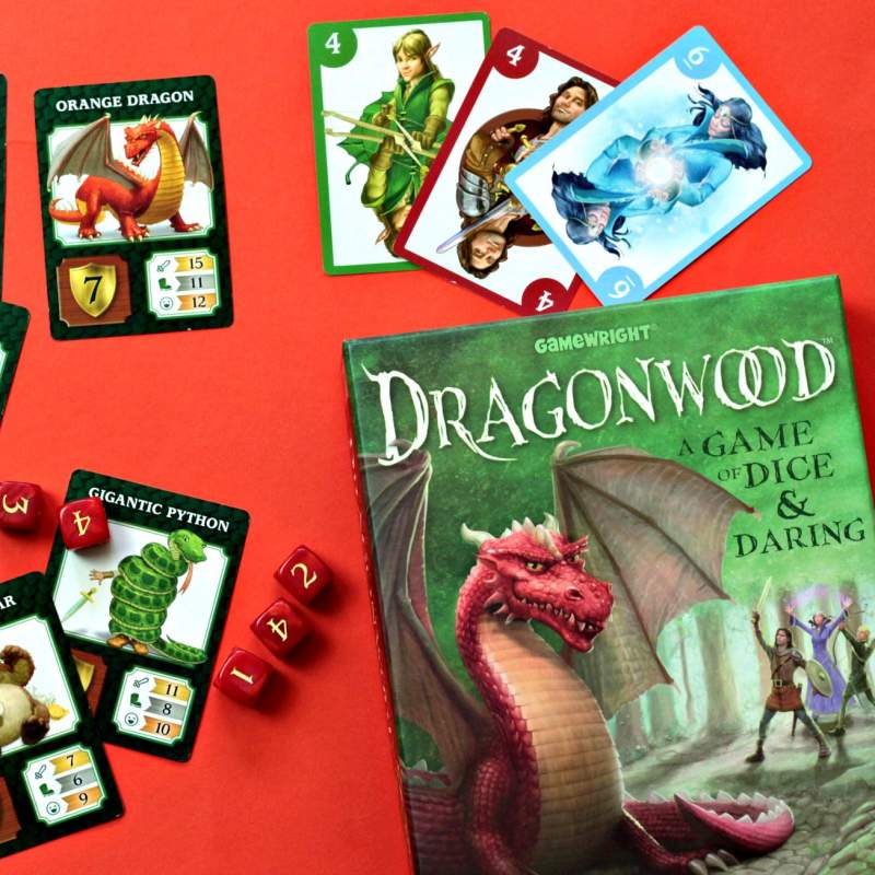 108 for sale online Gamewright Dragonwood A Game of Dice & Daring Board Game 