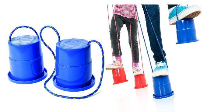 Monster Stompers for kids, and two kids using monster stompers.
