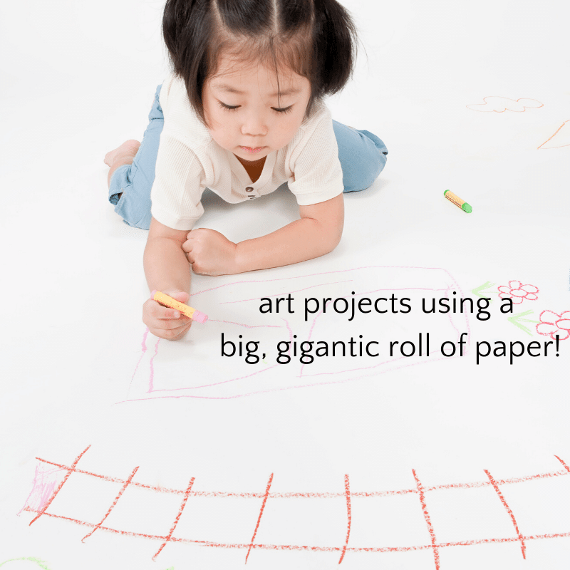 Awesome Art Projects that Use a Big Roll of Paper