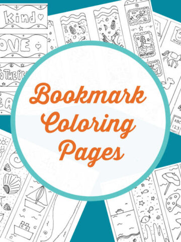 Bookmark coloring pages