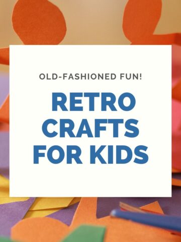 Paper dolls with text overlay: retro crafts for kids.