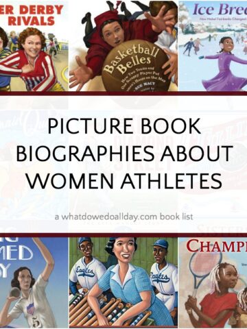 Book list of children's biographies about women athletes