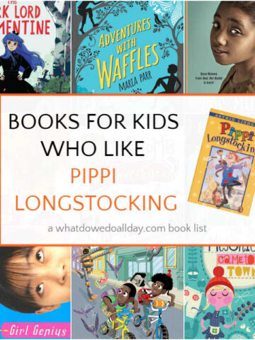 Book covers for titles like Pippi Longstocking