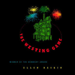 The Westing Game by Ellen Raskin audiobook cover.
