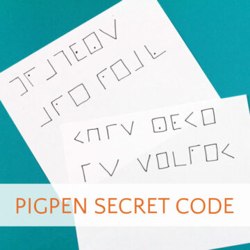 two examples of pigpen code