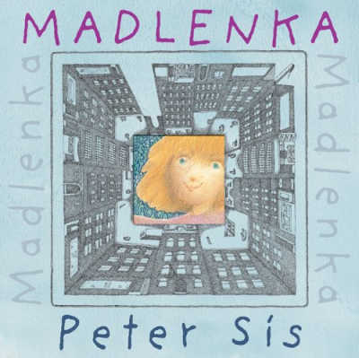 madlenka book cover girl looking at city buildings