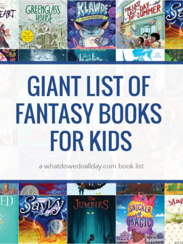 collage of fantasy books for kids