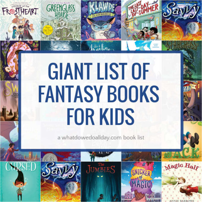 collage of fantasy books for kids