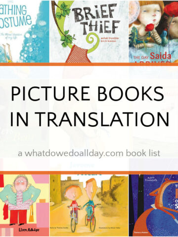 collage of book covers for children's picture books in translation