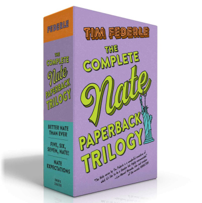 purple box set of The Complete Nate Trilogy