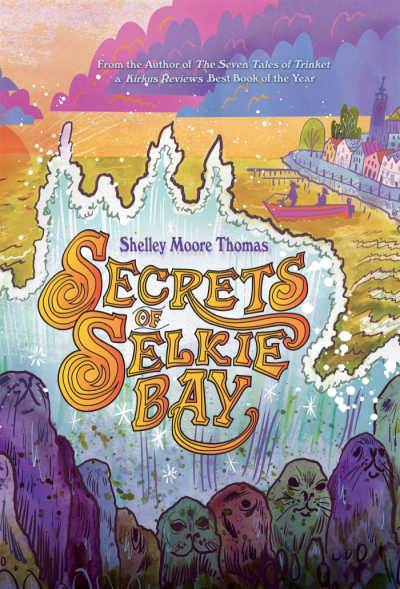 Secrets of Selkie Bay book cover showing lake in color