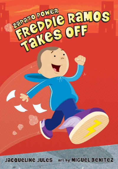 Freddie Ramos early chapter book cover showing boy running