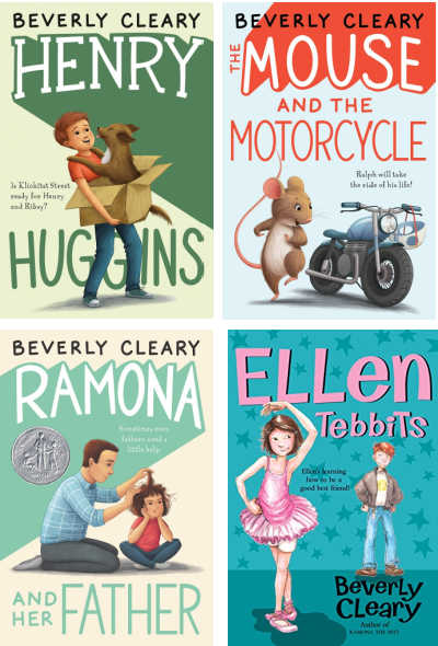 Collage of four Beverly Cleary book covers