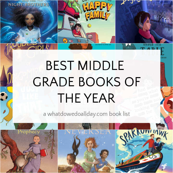 Collage of best middle grade books of the year 2021