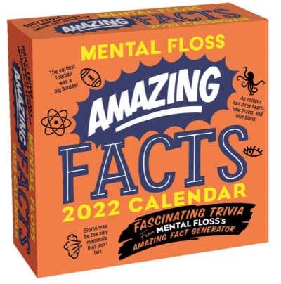 Orange facts a day calendar in box
