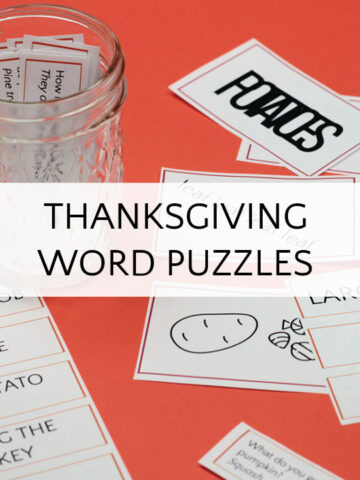 Thanksgiving word puzzle printable and riddles