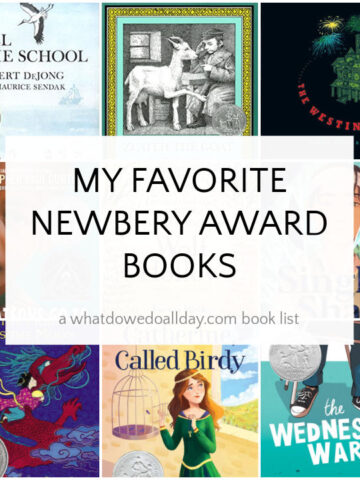Collage of my favorite Newbery award books covers
