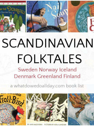 Collage of scandinavian folktales book cover