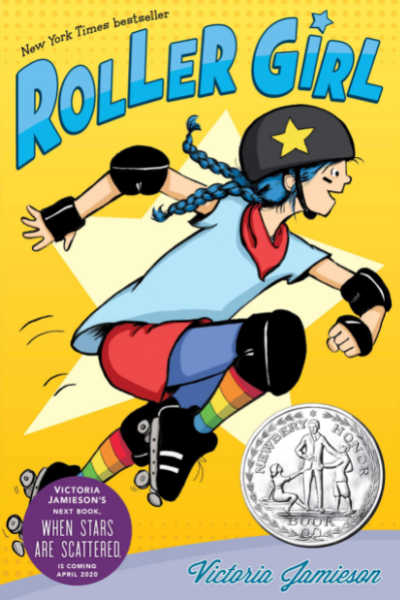 Roller Girl graphic novel, book cover.