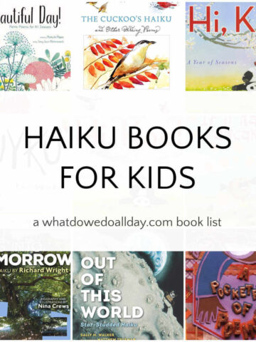 Collage of haiku book covers