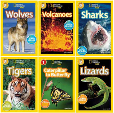 Six National Geographic books for kids