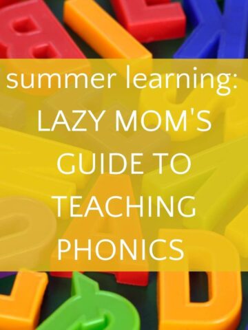 Magnetic letters with text lazy mom guide to teaching phonics