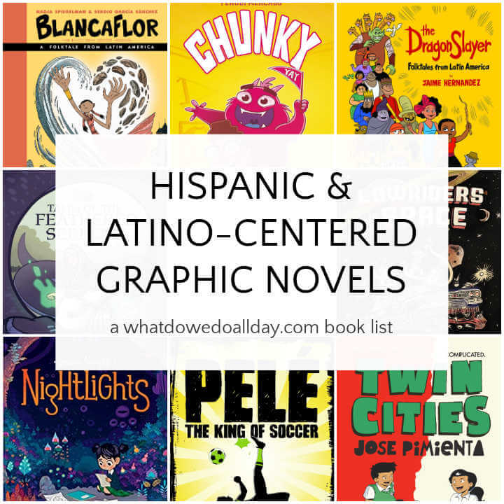 Collage of Latinx graphic novels