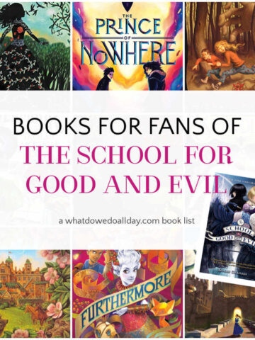 Collage of book covers for Books like The School for Good and Evil