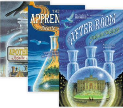 The Apothecary trilogy book covers