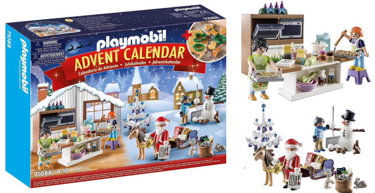 Playmobile Christmas baking advent calendar box and toys