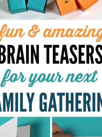 Fun and amazing brain teasers for family gathering with cropped images