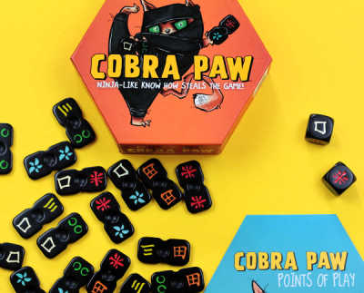 Cobra Paw game box and tiles