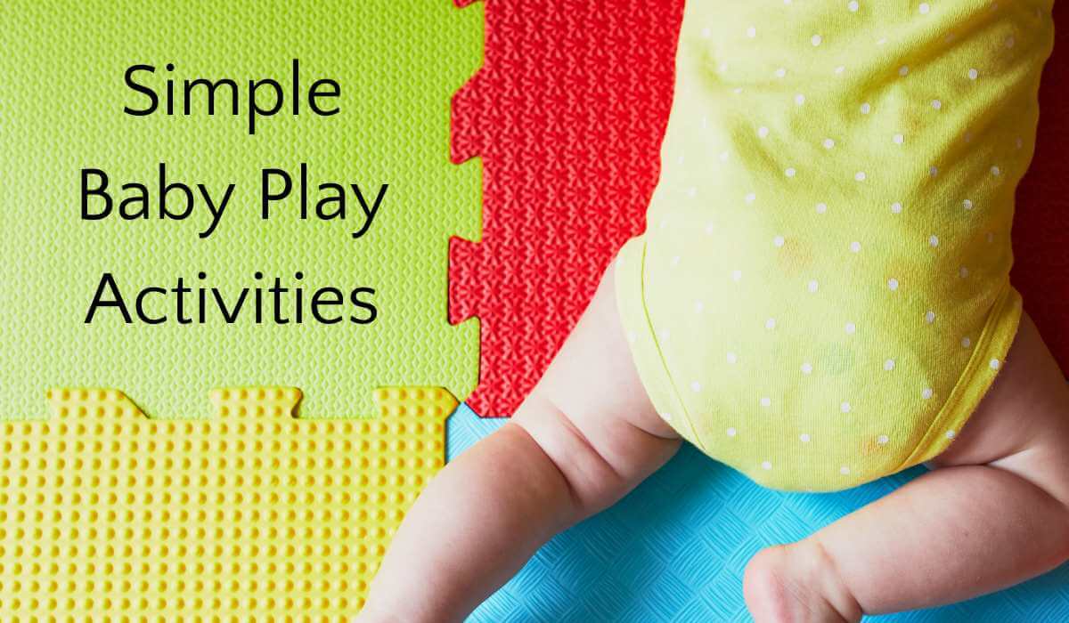 Baby crawling on play mat