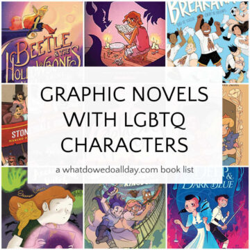 Collage of LGBTQ graphic novels