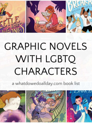 Collage of LGBTQ graphic novels