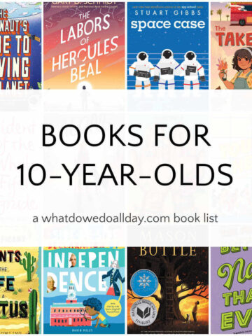 Collage of best books for 10-year-olds
