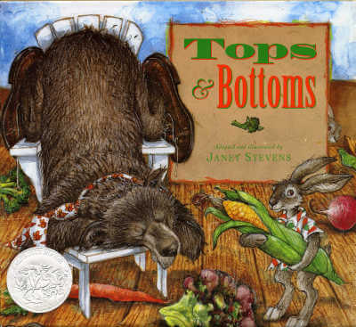 Tops & Bottoms American folktale picture book