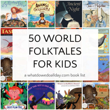 Collage of Folktale books for kids
