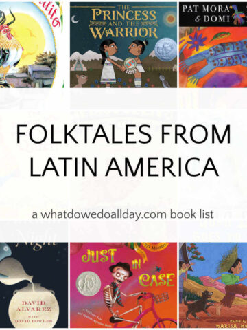 Collage of Hispanic and Latin American folktales