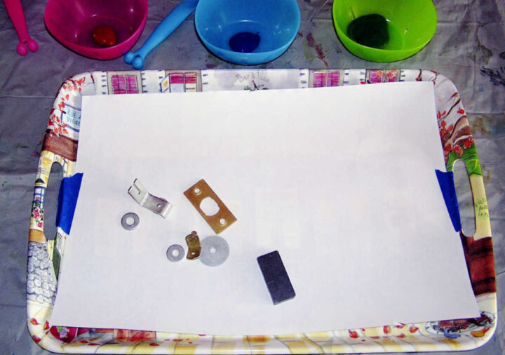 Materials for painting with magnets