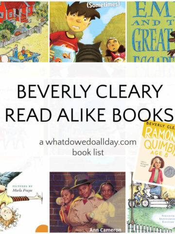 Beverly Cleary read alike books in a book cover collage