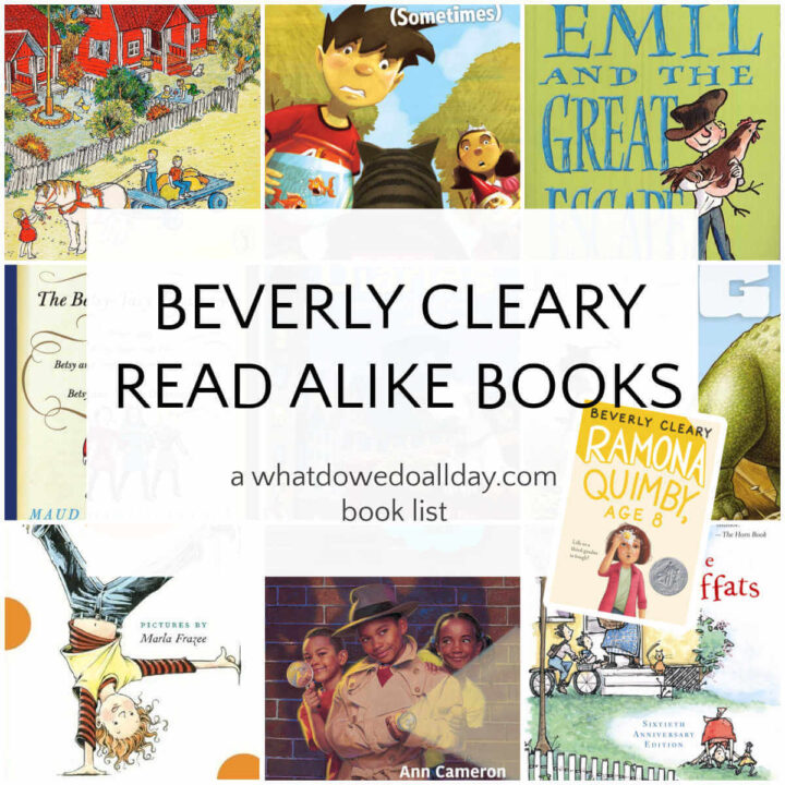 Beverly Cleary read alike books in a book cover collage