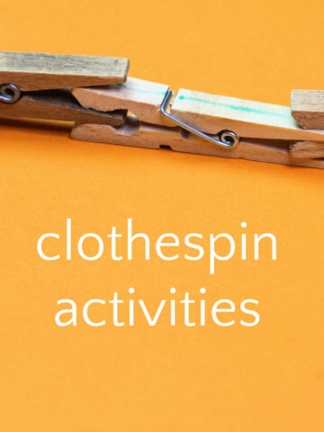 Clothespins clipped to each others