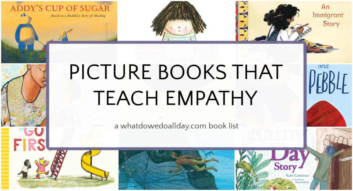 Children's books about empathy for others - collage of book covers