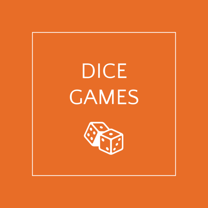 orange square dice games
