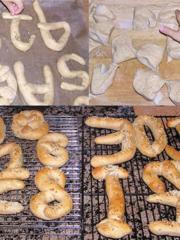collage of soft pretzel shapes
