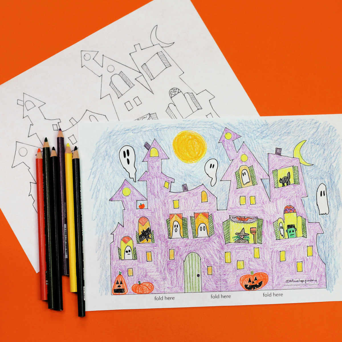 Haunted House Drawing Ideas Haunted house drawing ideas