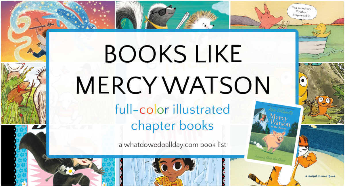 Collage of books like Mercy Watson